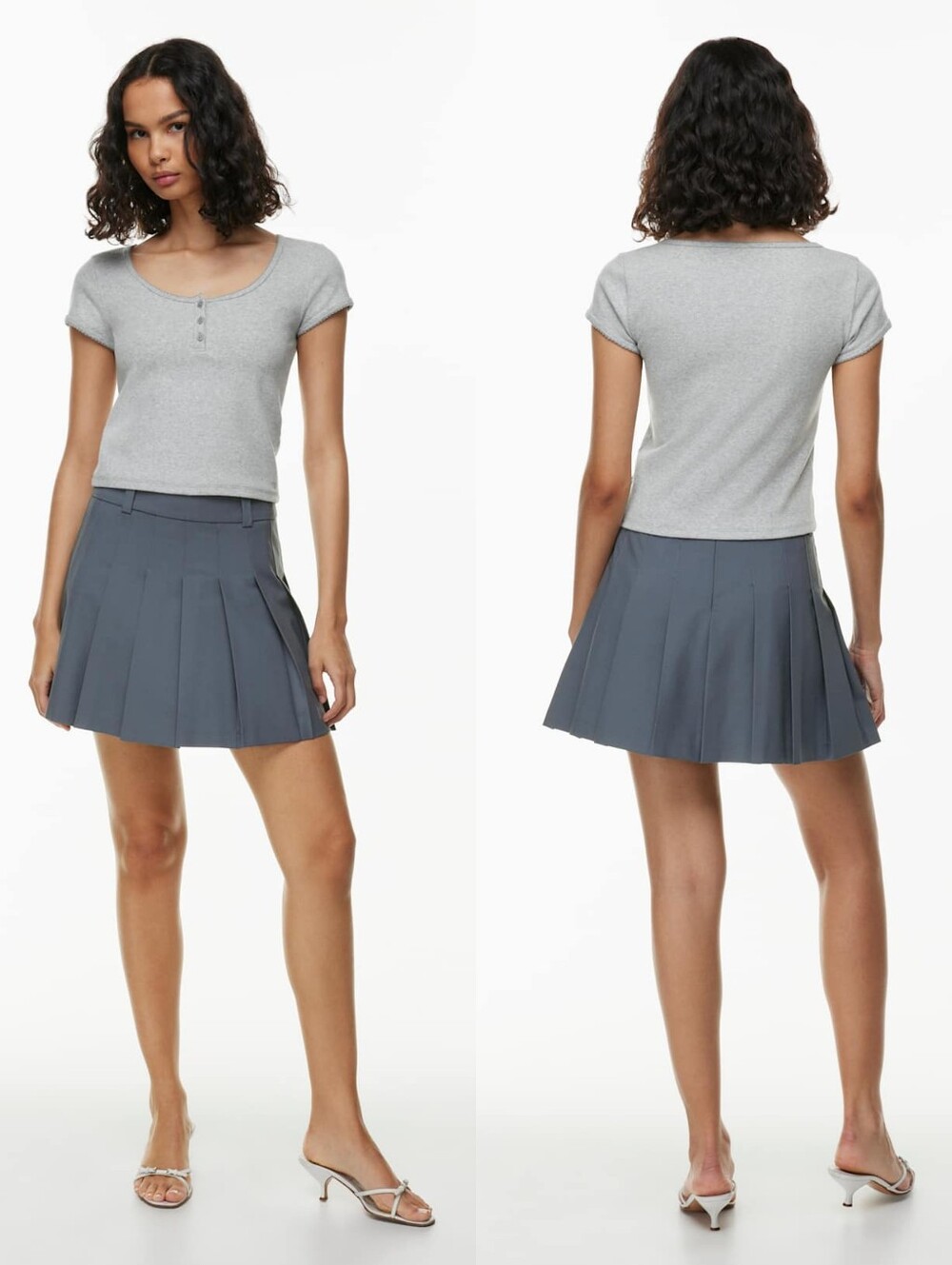 NWT Aritzia Sunday Best Olive Pleated Mini Skirt